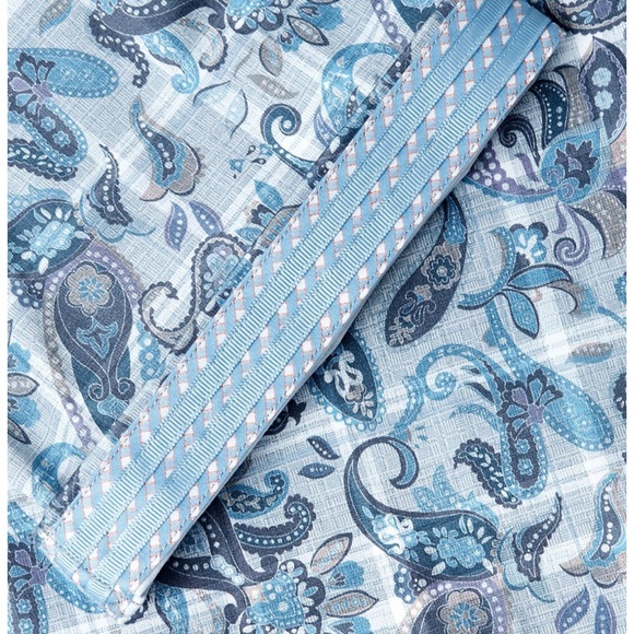 ROBERT GRAHAM ‘SHAW’ PLAID PAISLEY SHORT SLEEVE TAILORED FIT SHIRT - Picture 7 of 12